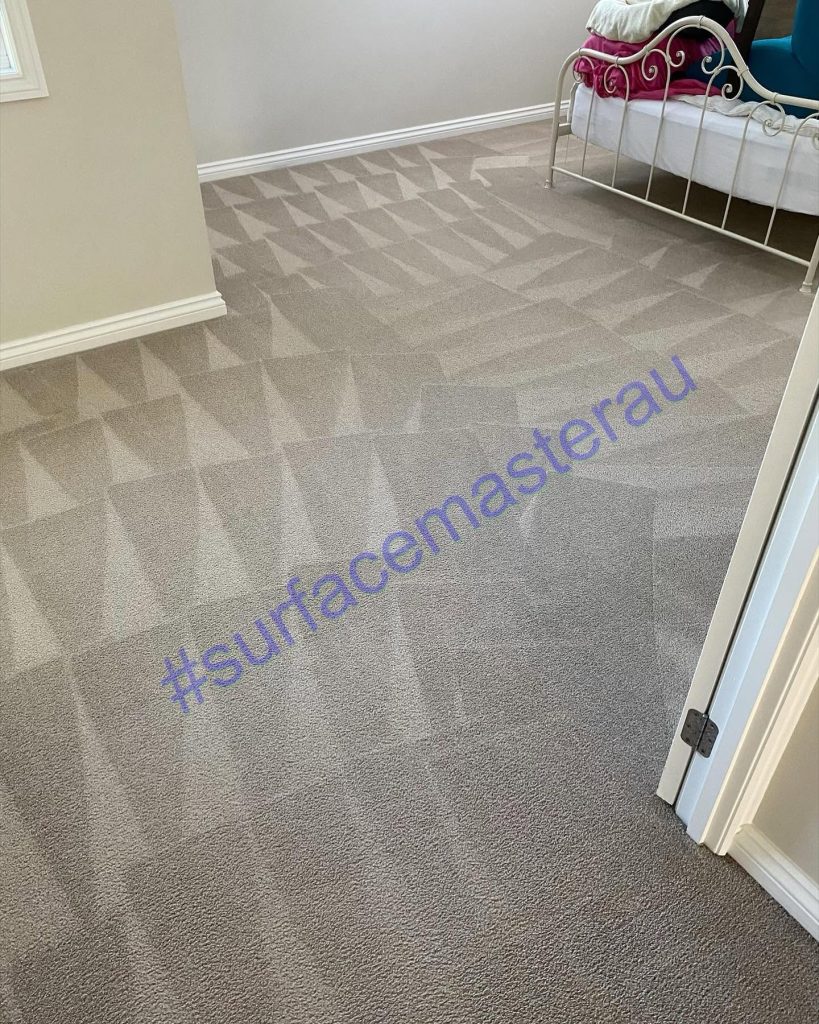 Fresh carpet in a bedroom