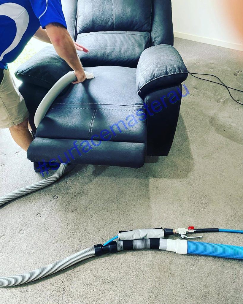 Leather recliner clean