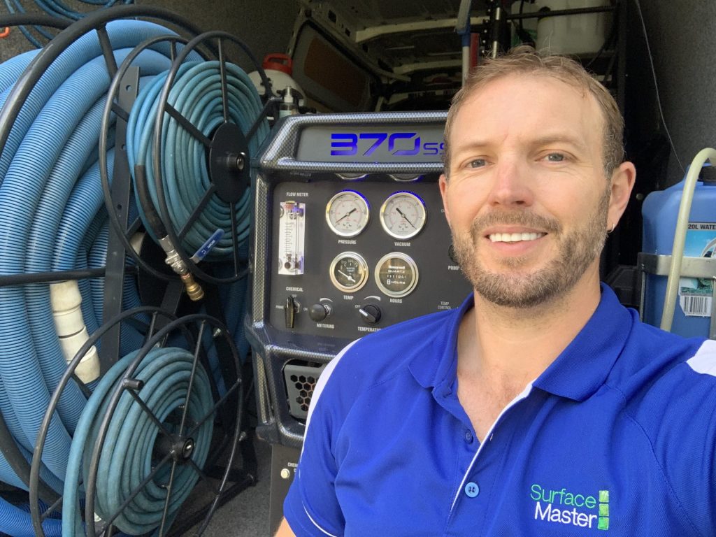 Nathan with the rig