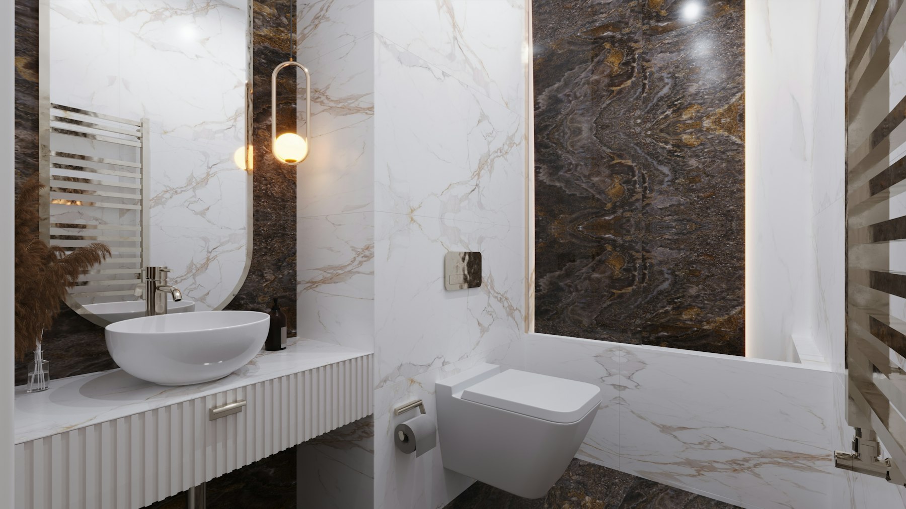 Clean bathroom tiles