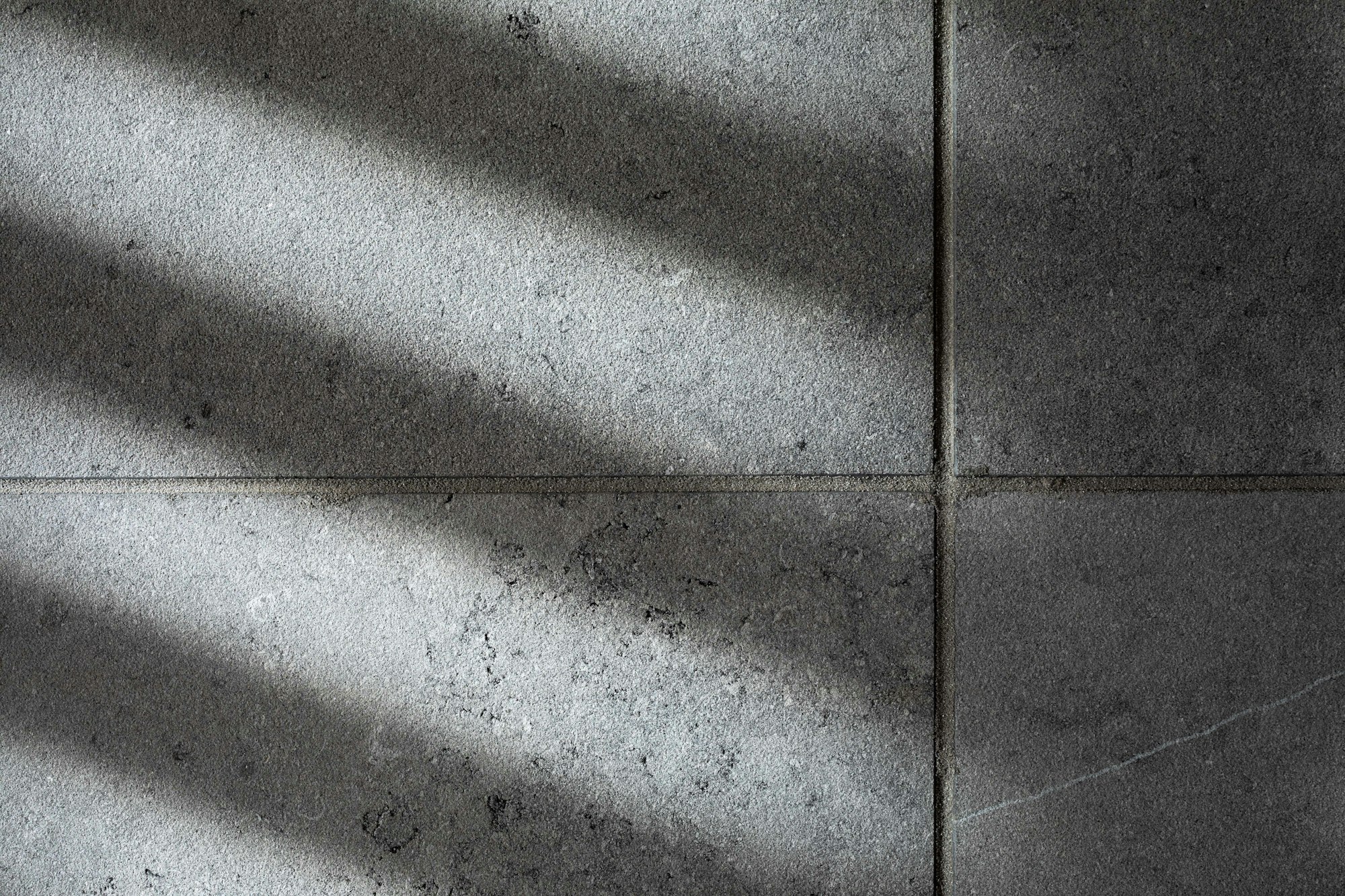 Clean grey and white floor tiles